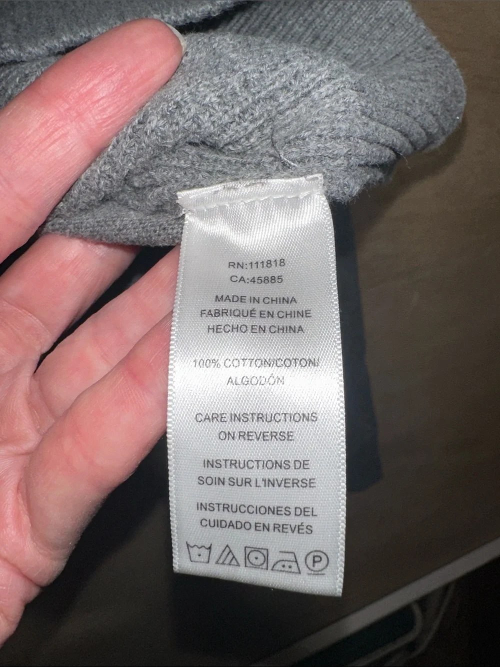 Michael Kors Men's Light Gray Half-Zip Knit Sweater